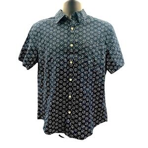Men's Goodfellow Vacay Collection navy and‎ white M. Untuck length. NWT